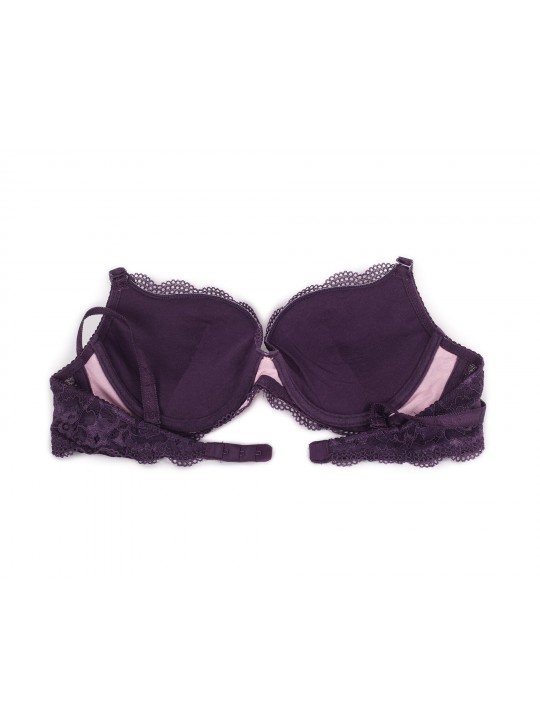 Бюстгальтер пуш ап з мереживною спинкою Anfen 2-013 фіолетовий 2-013-1