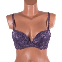 Бюстгальтер пуш ап з мереживною спинкою Anfen 2-013 мокко 2-013-2