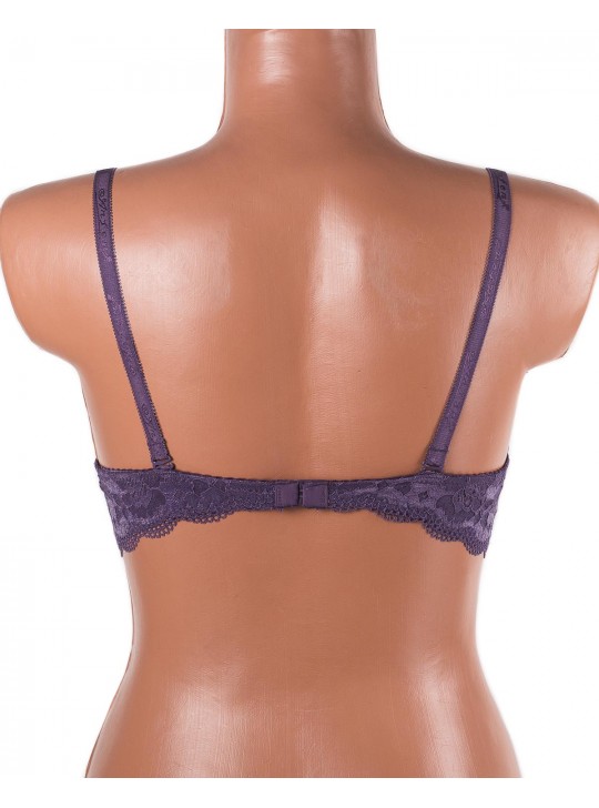 Бюстгальтер пуш ап з мереживною спинкою Anfen 2-013 мокко 2-013-2