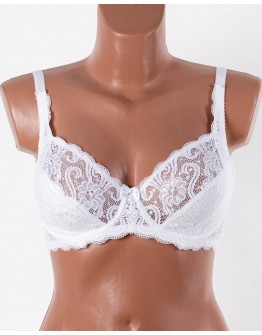 Мереживний бюстгальтер з м'якою чашкою Anfen 3-152 білий 3-152-7