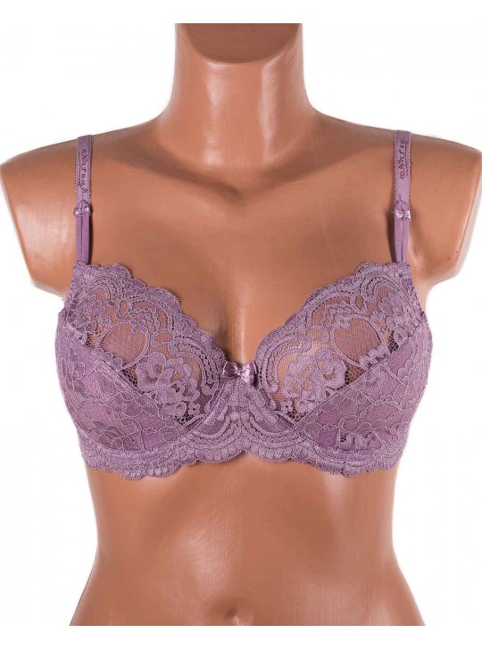 Бюстгальтер з мереживною спинкою Anfen 3-992 мокко 3-992-4