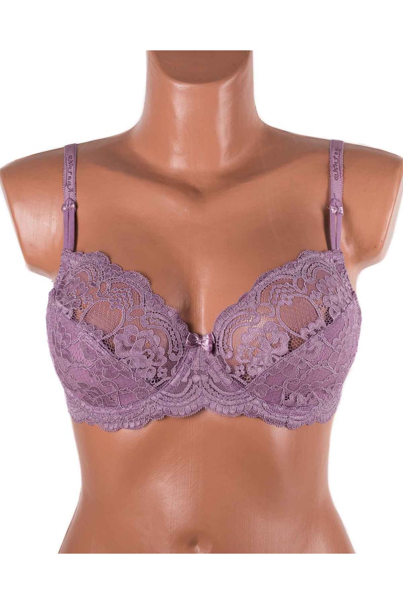 Бюстгальтер з мереживною спинкою Anfen 3-992 мокко 3-992-4