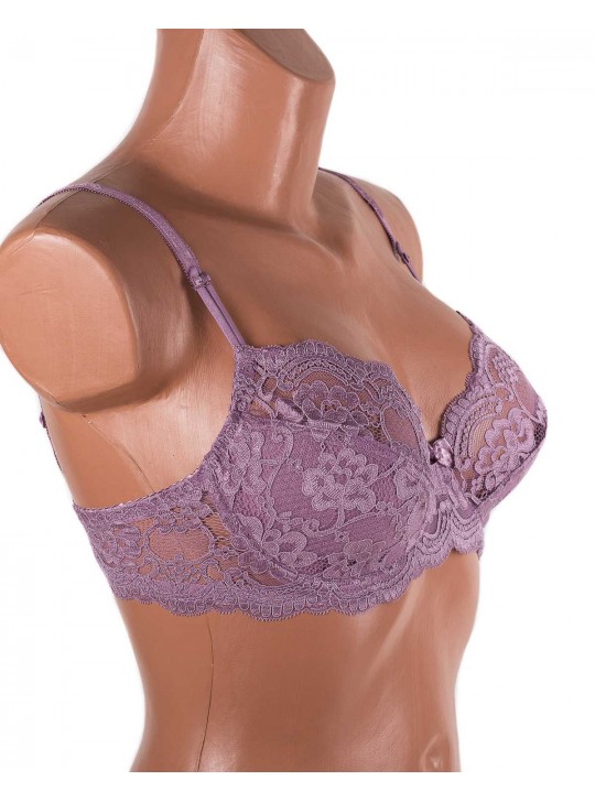 Бюстгальтер з мереживною спинкою Anfen 3-992 мокко 3-992-4