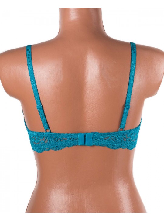 Бюстгальтер з мереживною спинкою Anfen 3-992 бірюзовий 3-992-6