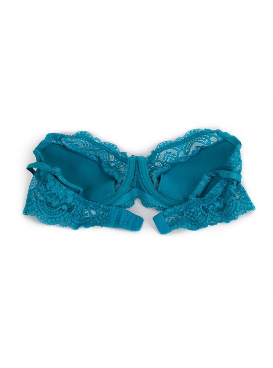 Бюстгальтер з мереживною спинкою Anfen 3-992 бірюзовий 3-992-6