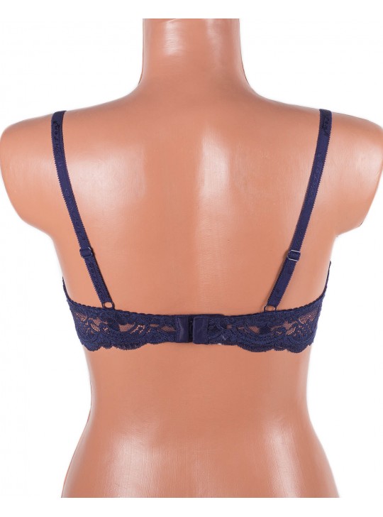 Бюстгальтер з мереживною спинкою Anfen 3-992 синій 3-992-3