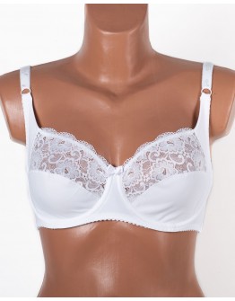Бюстгальтер мереживний з м'якою чашкою Anfen 31-007 білий 31-007-11