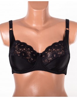 Бюстгальтер мереживний з м'якою чашкою Anfen 31-007 чорний 31-007-10