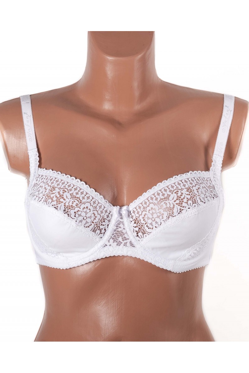 Бюстгальтер мереживний з м'якою чашкою Anfen 31-022 білий 31-022-2
