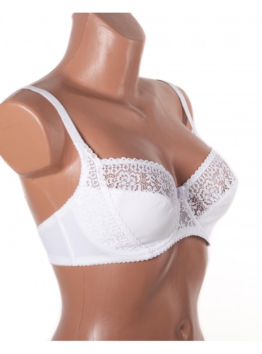 Бюстгальтер мереживний з м'якою чашкою Anfen 31-022 білий 31-022-2