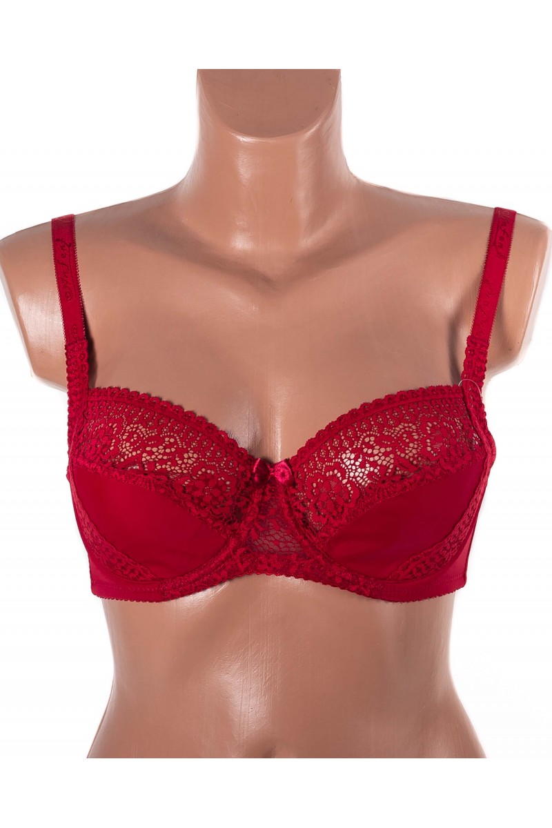 Бюстгальтер мереживний з м'якою чашкою Anfen 31-022 бордовий 31-022-8
