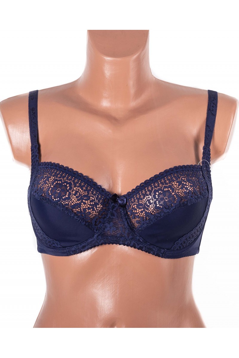 Бюстгальтер мереживний з м'якою чашкою Anfen 31-022 синій 31-022-4