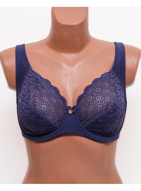 Бюстгальтер кружевной с мягкой чашкой Anfen 31-065 джинс 31-065-6