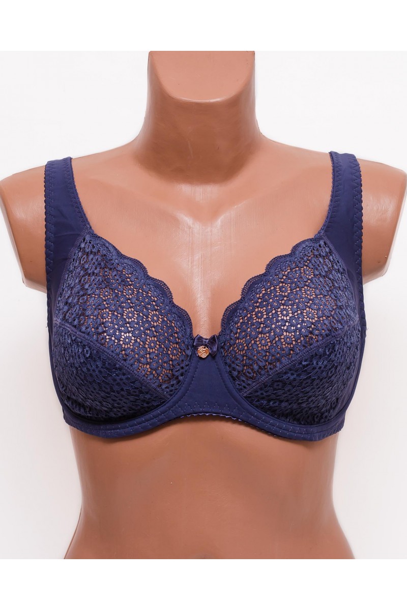 Бюстгальтер кружевной с мягкой чашкой Anfen 31-065 джинс 31-065-6