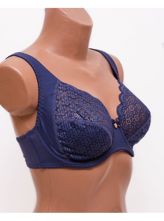 Бюстгальтер кружевной с мягкой чашкой Anfen 31-065 джинс 31-065-6