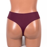 Трусики-стрінги мереживні мікрофібра Anfen 408-55 марсала 4093-6