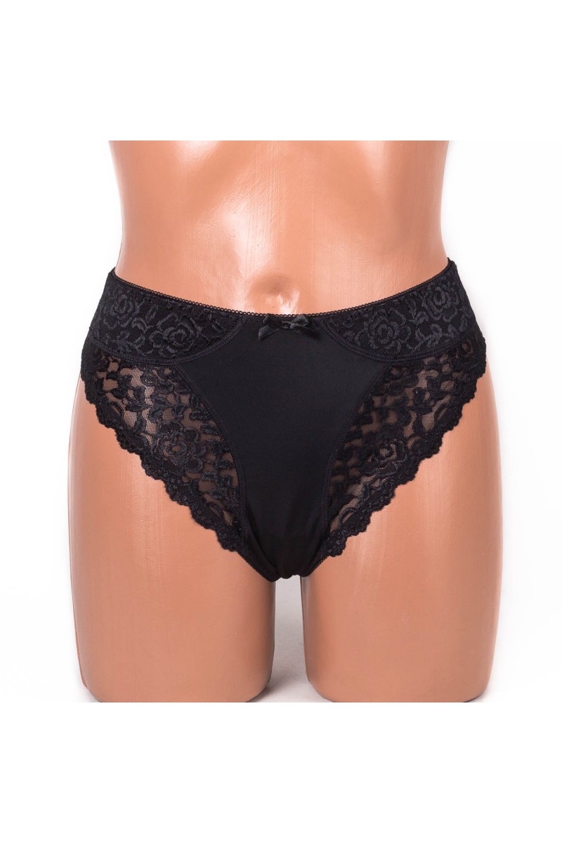 Трусики-стрінги мереживні мікрофібра Anfen 408-55 чорні 4093-4 Трусики-стрінги мереживні мікрофібра Anfen 408-55 чорні 4093-4