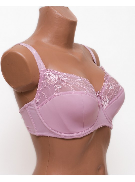 Бюстгальтер с вышивкой Anfen 5-705 пудра 5-705-2