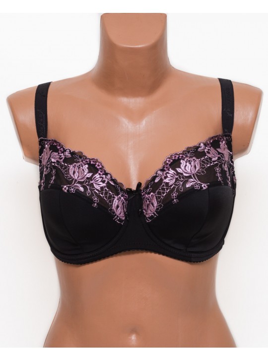 Бюстгальтер с вышивкой Anfen 5-705 черный 5-705-3