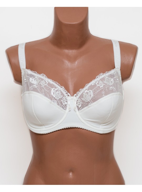 Бюстгальтер с вышивкой Anfen 5-705 молочный 5-705-4