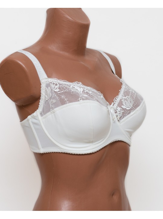 Бюстгальтер с вышивкой Anfen 5-705 молочный 5-705-4