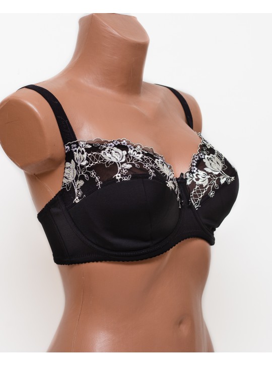 Бюстгальтер с вышивкой Anfen 5-705 черный 5-705-5
