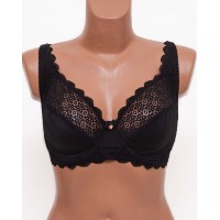 Бюстгальтер кружевной с мягкой чашкой Anfen 5-707 черный 5-707-5