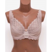 Бюстгальтер кружевной с мягкой чашкой Anfen 5-707 капучино 5-707-2