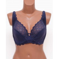 Бюстгальтер кружевной с мягкой чашкой Anfen 5-707 джинс 5-707-6