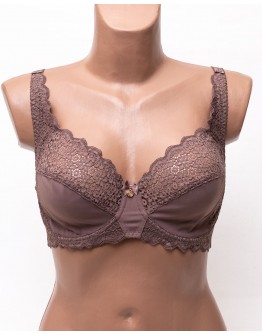 Бюстгальтер мереживний з м'якою чашкою Anfen 5-707 коричневий 5-707-14