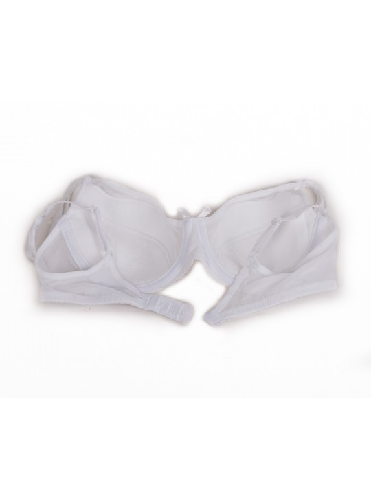 Бюстгальтер на тонкому поролоні з прозорою спинкою Anfen 5015 білий 5015-2