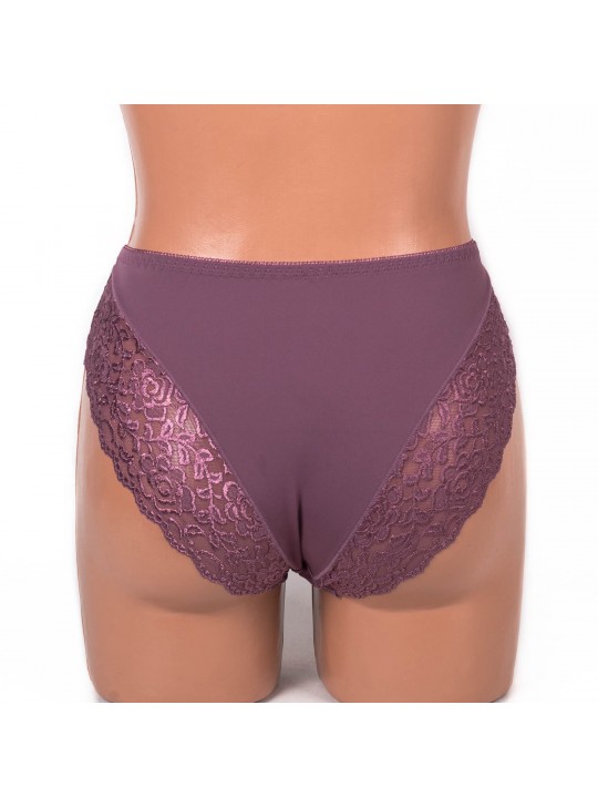 Трусики мереживні з мікрофіброю Anfen 708-33-1 мокко 4092-6