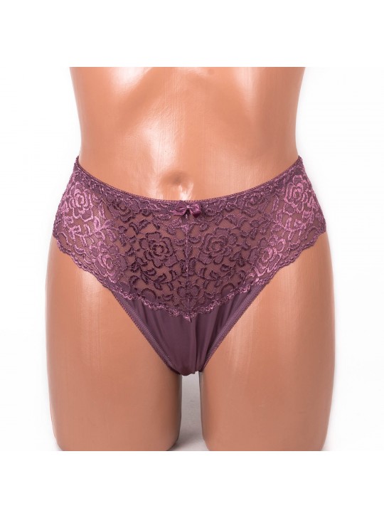 Трусики мереживні з мікрофіброю Anfen 708-33-1 мокко 4092-6