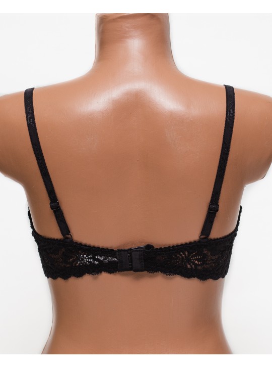Бюстгальтер кружевной с мягкой чашкой Anfen 833 черный 833-1