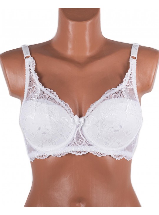 Бюстгальтер мереживна м'яка чашка Anfen 919 білий 919-1