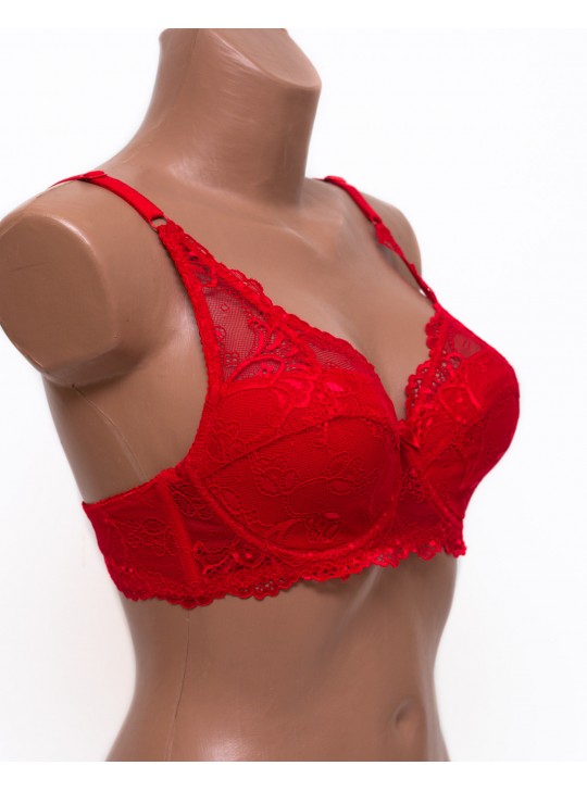 Бюстгальтер мереживна м'яка чашка Anfen 919 червоний 919-6