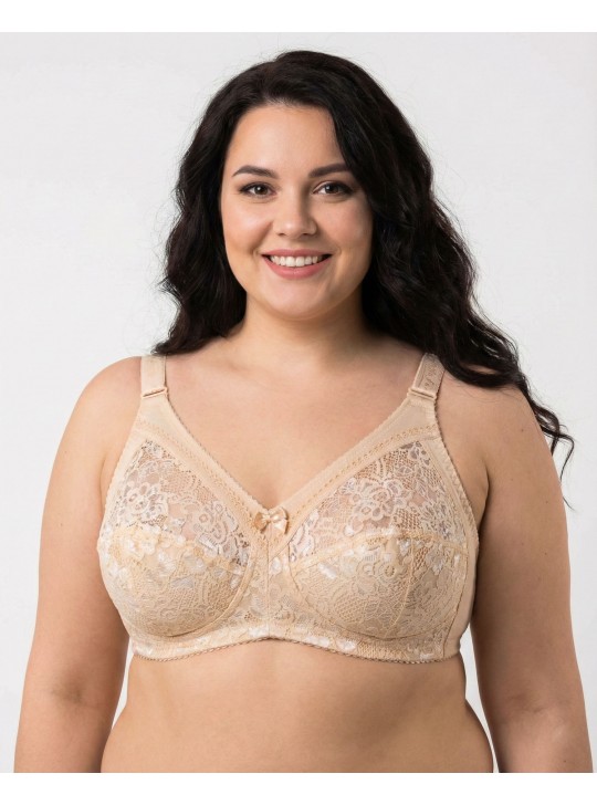 Бюстгальтер мереживний без кісточок Anfen 4-265 бежевий 4-265-3