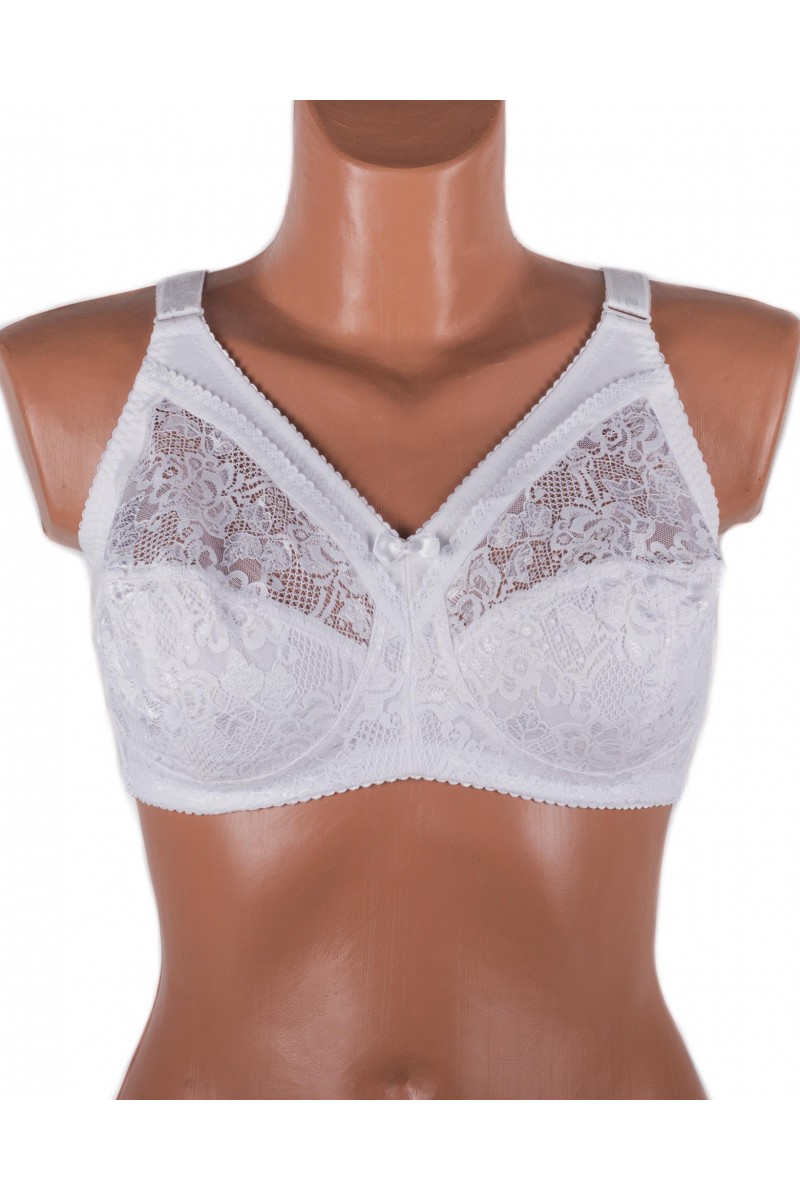 Бюстгальтер мереживний без кісточок Anfen 4-265 білий 4-265-2