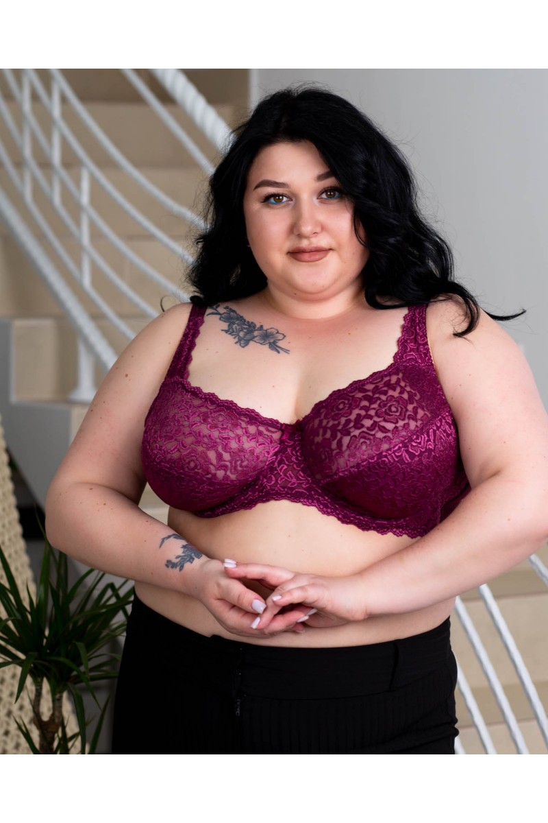 Бюстгальтер з м'якою чашкою Anfen 408-55 марсала 408-55-6