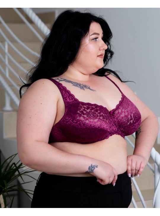 Бюстгальтер з м'якою чашкою Anfen 408-55 марсала 408-55-6