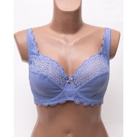 Бюстгальтер кружевной с мягкой чашкой Anfen 5-707 блакитний 5-707-8