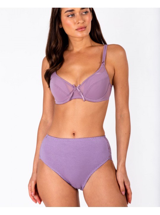 Бюстгальтер на тонкому поролоні з прозорою спинкою Anfen 5015 мокко 5015-3