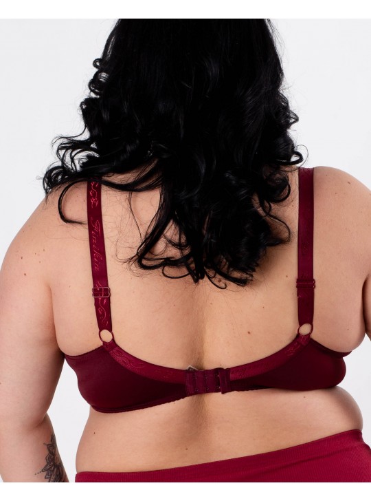 Бюстгальтер м'яка чашка на тонкому ущільнювачі Finikin 5036 марсала 5520-1