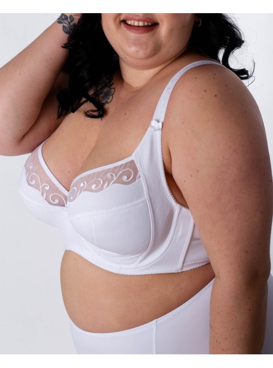 Бюстгальтер м'яка чашка на тонкому ущільнювачі Finikin 5036 білий  5520-2