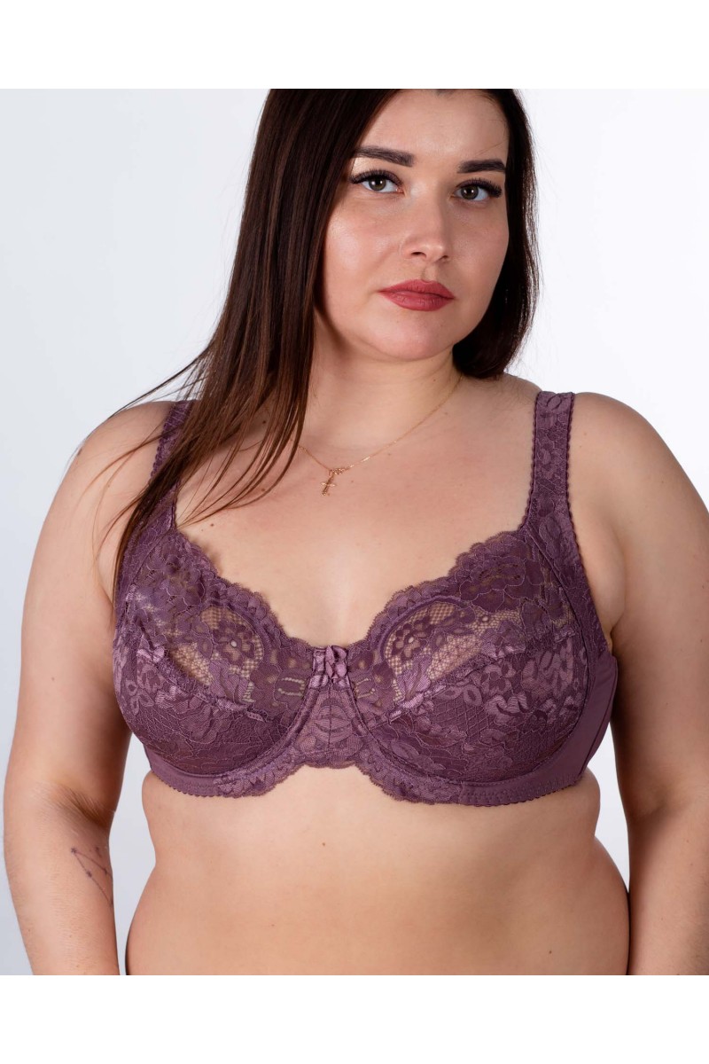 Бюстгальтер мереживний з м'якою чашкою Lanny mode 11171 мокко 11171-5