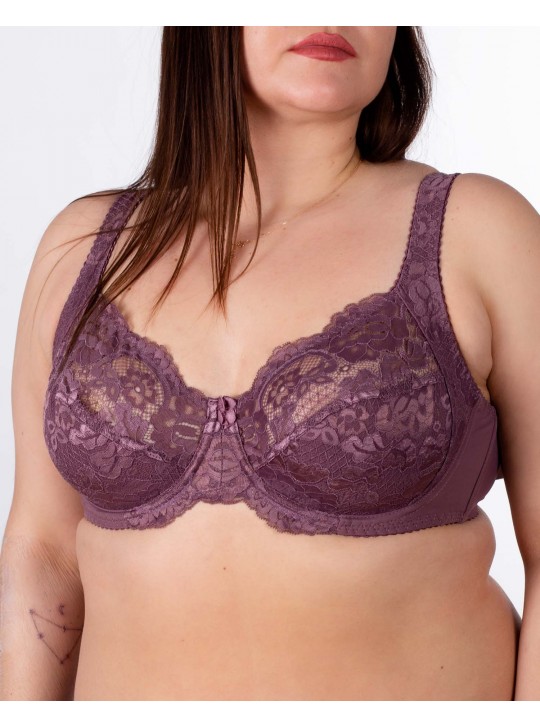 Бюстгальтер мереживний з м'якою чашкою Lanny mode 11171 мокко 11171-5