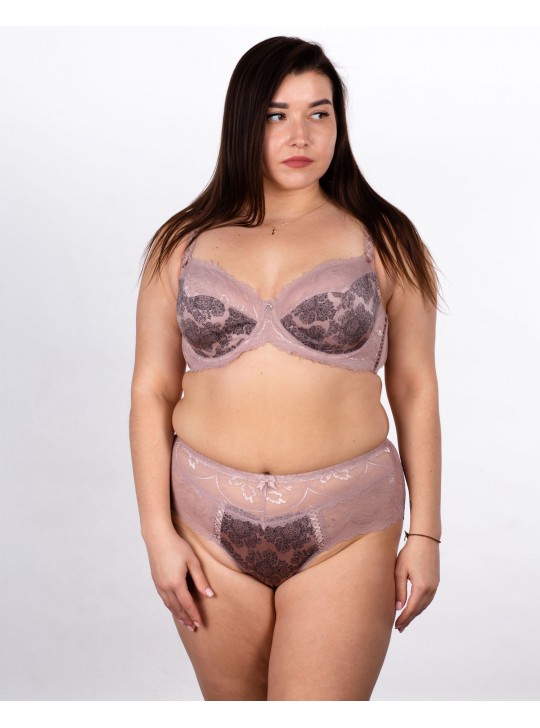 Бюстгальтер без поролона  з принтом Lanny mode 11239 капучино 11239-6