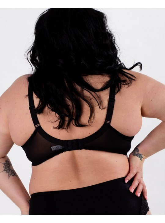 Бюстгальтер з вишивкою Lanny mode 11294 чорний 11294-4