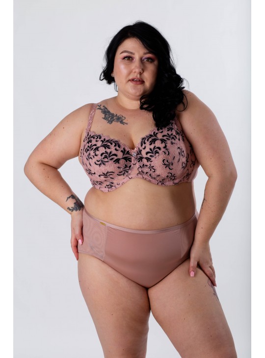 Бюстгальтер з вишивкою Lanny mode 11294 капучіно 11294-5