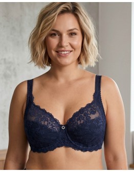 Бюстгальтер Lanny mode мереживний 11399 темно-синій 11399-7